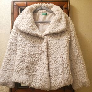 United Colors of Benetton white woman's coat